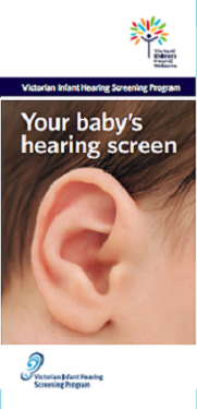 Your baby's hearing screen front page